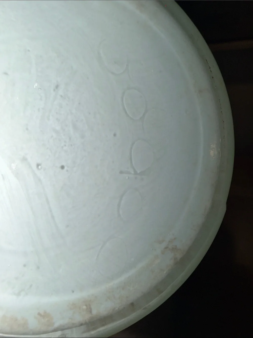 Mint Green Hobnail Glass Vase - Looks like a Fenton and may say 2000 on bottom